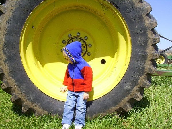 Little Girl Big Tire