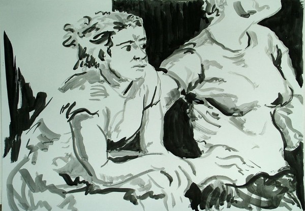 woman sketch / nankin