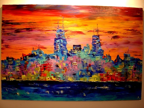 Sunset over Chicago