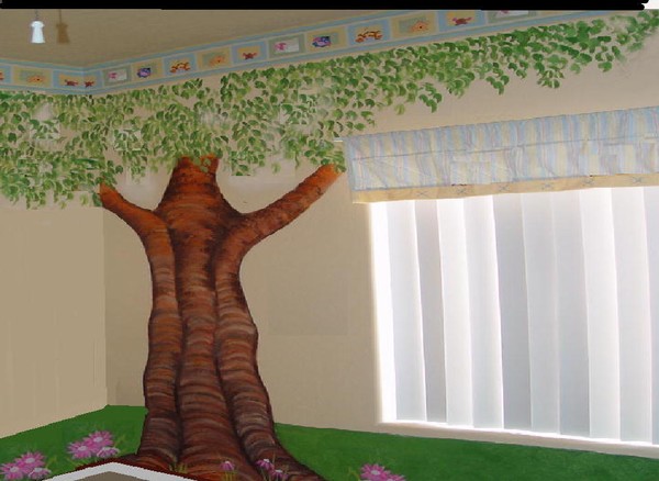 kids bedroom wall mural