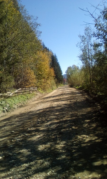 Road in mountain area
