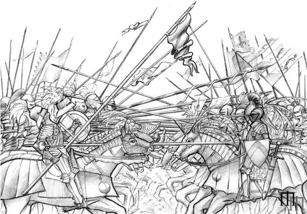 Knights clash