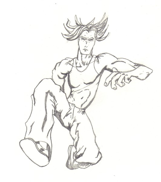 Comic Book Style Jumping