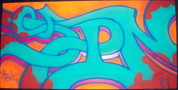 Spin Off Tag piece grafitti
