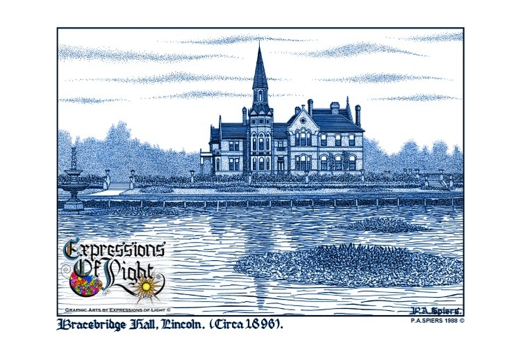 ExpoLight-Graphic-Arts-Lincoln-City-Bracebridge-Hall-1988-0001 (Pen-&-Ink-Blue-Sepia-SP)