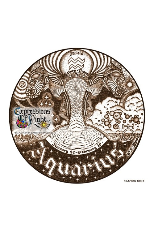 ExpoLight-Graphic-Arts-Zodiac-1993-0011-Aquarius (Pen-&-Ink-Sepia-SP)