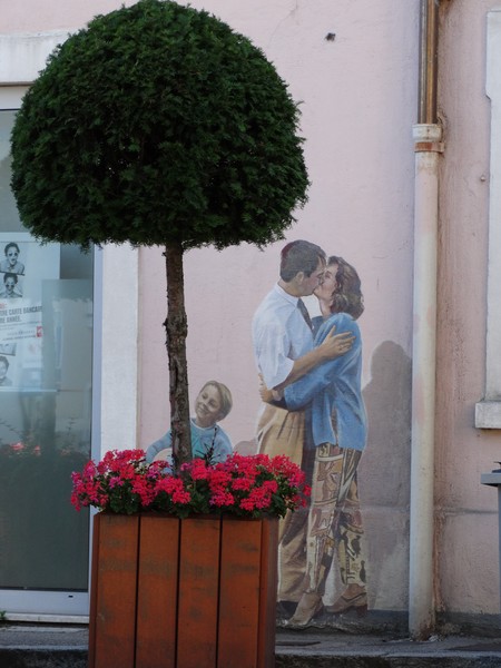 the painted wall/and the true tree.