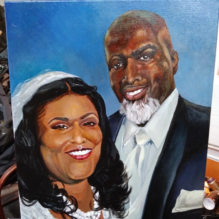 Acrylic&Oil Commission Portrait 