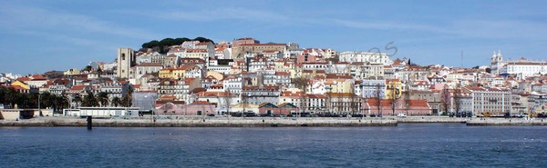 Lisbon view from Tejo river