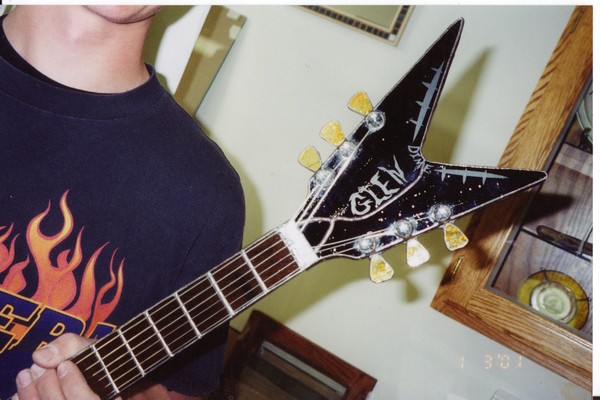 3D stained glass guitar