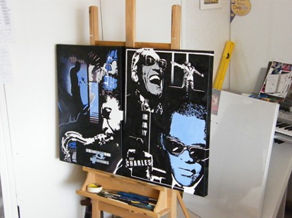 Ray Charles and John Coltrane