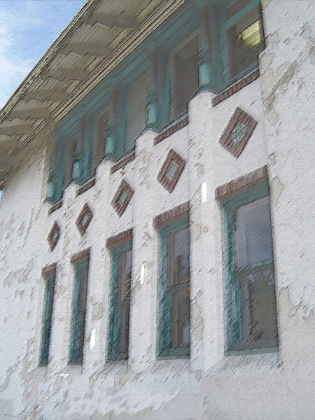 Stucco building in San Francisco