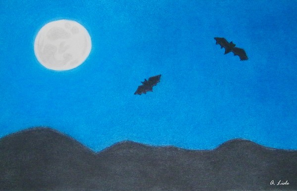 Moon over Mountains