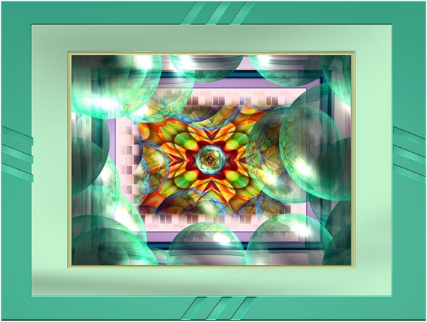 air bubbles and checkered squares 6
