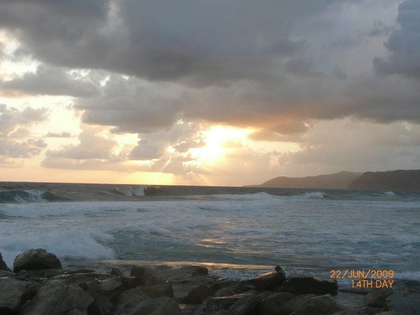 Just before the rain
