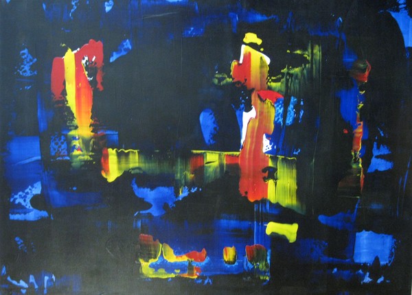 Melancholic Night: Original Acrylic Abstract