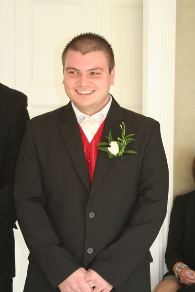 The groom waiting for his bride