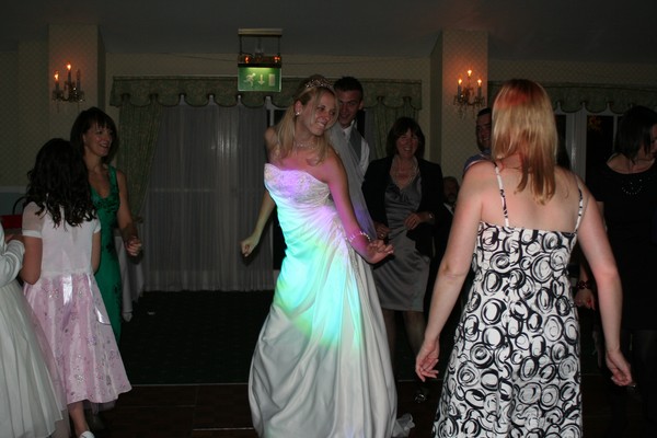 the bride dancing