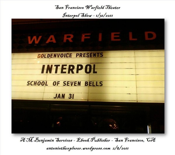 Warfield Theater - Interpol