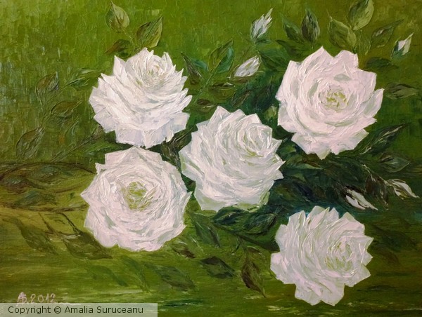 White roses for my friend