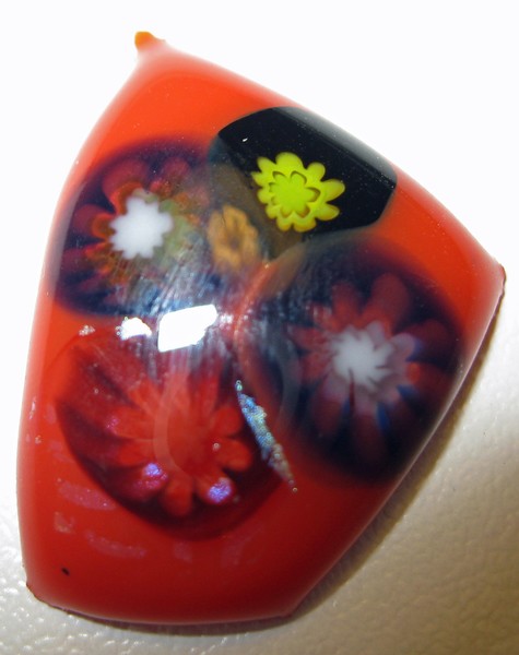 Fused Glass: Orange Rectangle