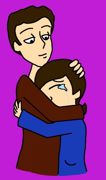 Brian comforting Ringo