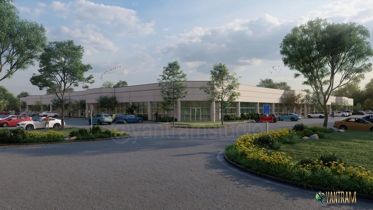 3D Architectural Rendering Service of a commercial building in Orlando, Florida 