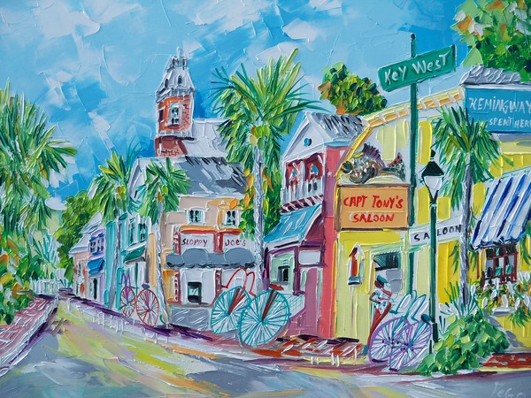 Capt Tony on Green Street 20x24