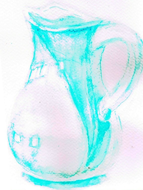 White Pitcher Watercolor