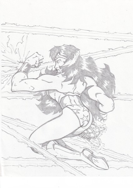 Diana under fire.