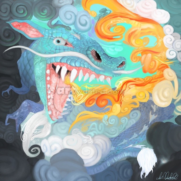 Japanese Dragon Illustration