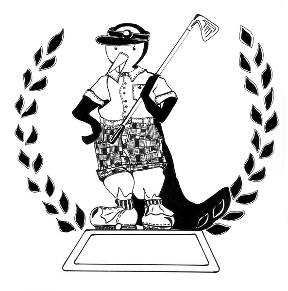 Golfing Penguin No.15