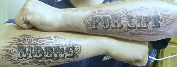 Riders For Life Tribute Tattoo