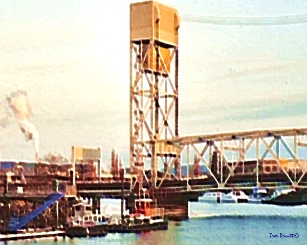 Tug Boats Under the Drawbridge
