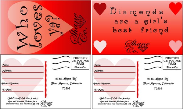 Shane Co. Postcard 2&3 of 3