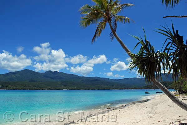 View of Aneityum from Mystery Island Beach