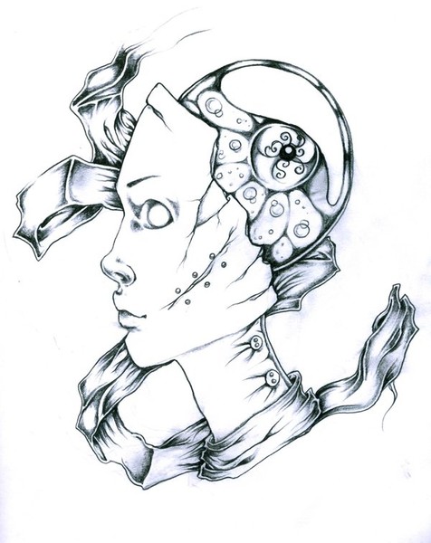 Detracted Head