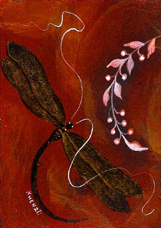 Black & Gold Dragonfly
