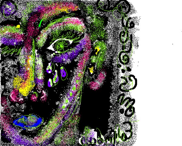 Visage aux milles couleurs