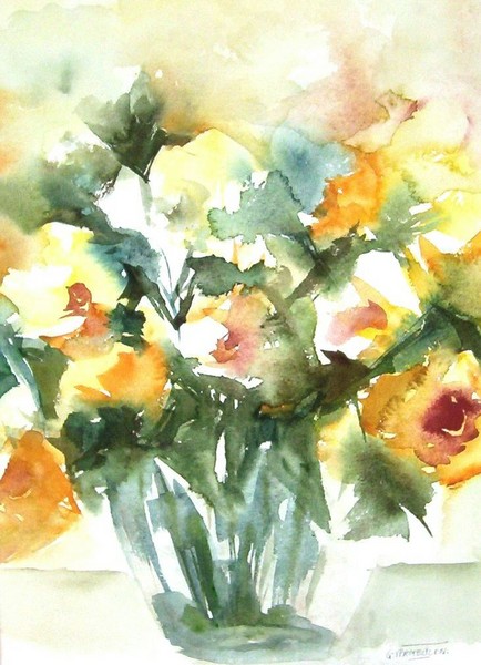 flowers and vase