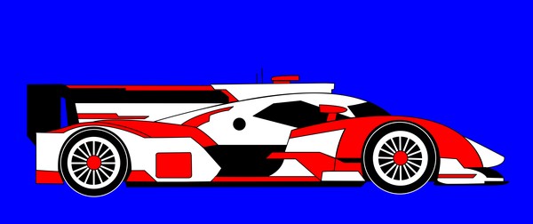 R18 e tron quattro red white
