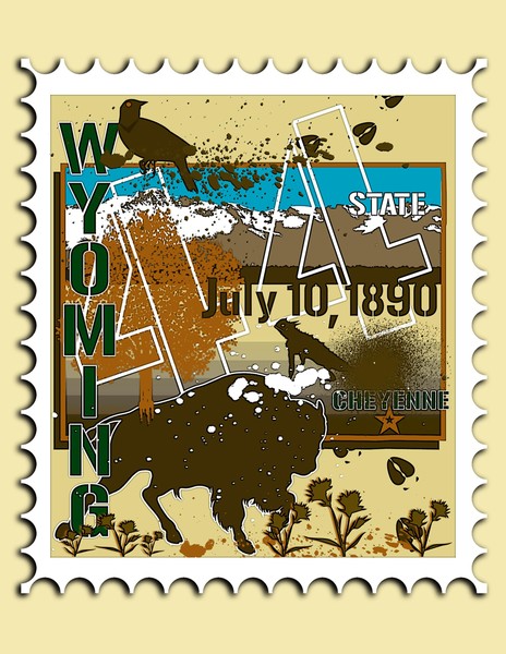 Wyoming Print/Stamp