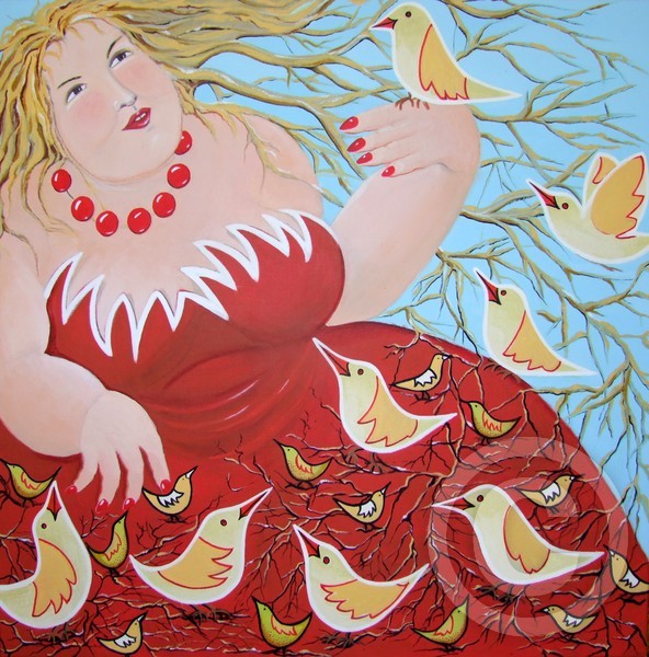 Birdqueen in red