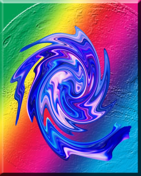 Blue and pink