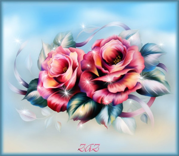 Ribbons and roses