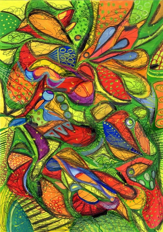Colorful abstract art by Veera Zukova