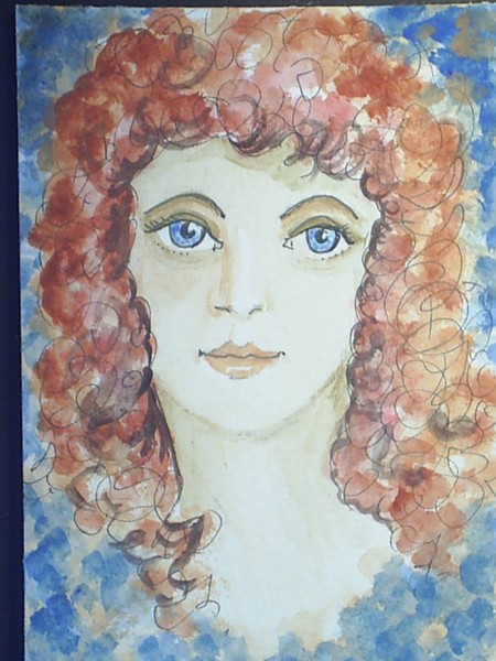 red headed lady fantasy art