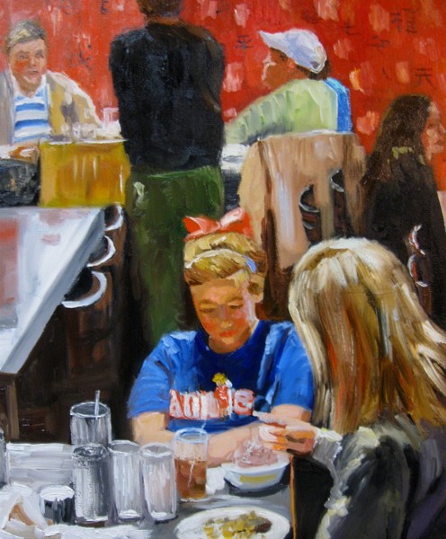 Young Girl in a Chinese Restaurant