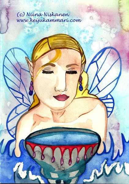Princess of cups Tarot art