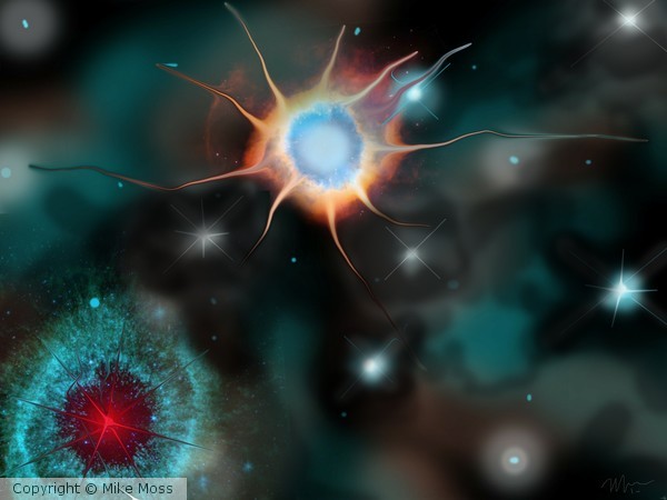 quasar blue nebula